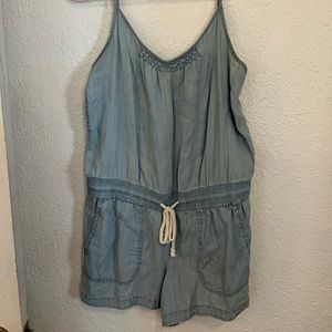 LOFT chambray romper